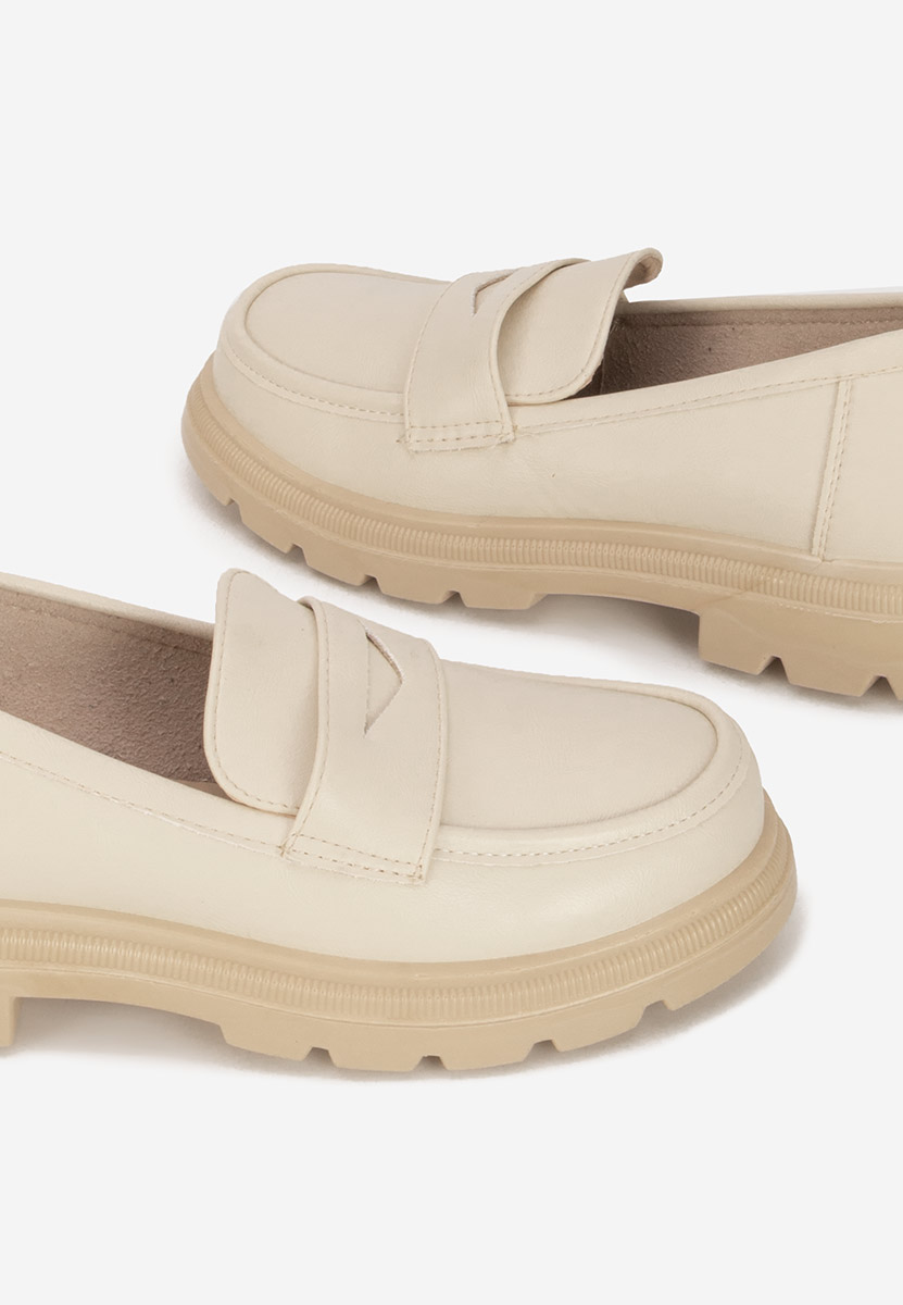 Mocassins femme beige Danielia