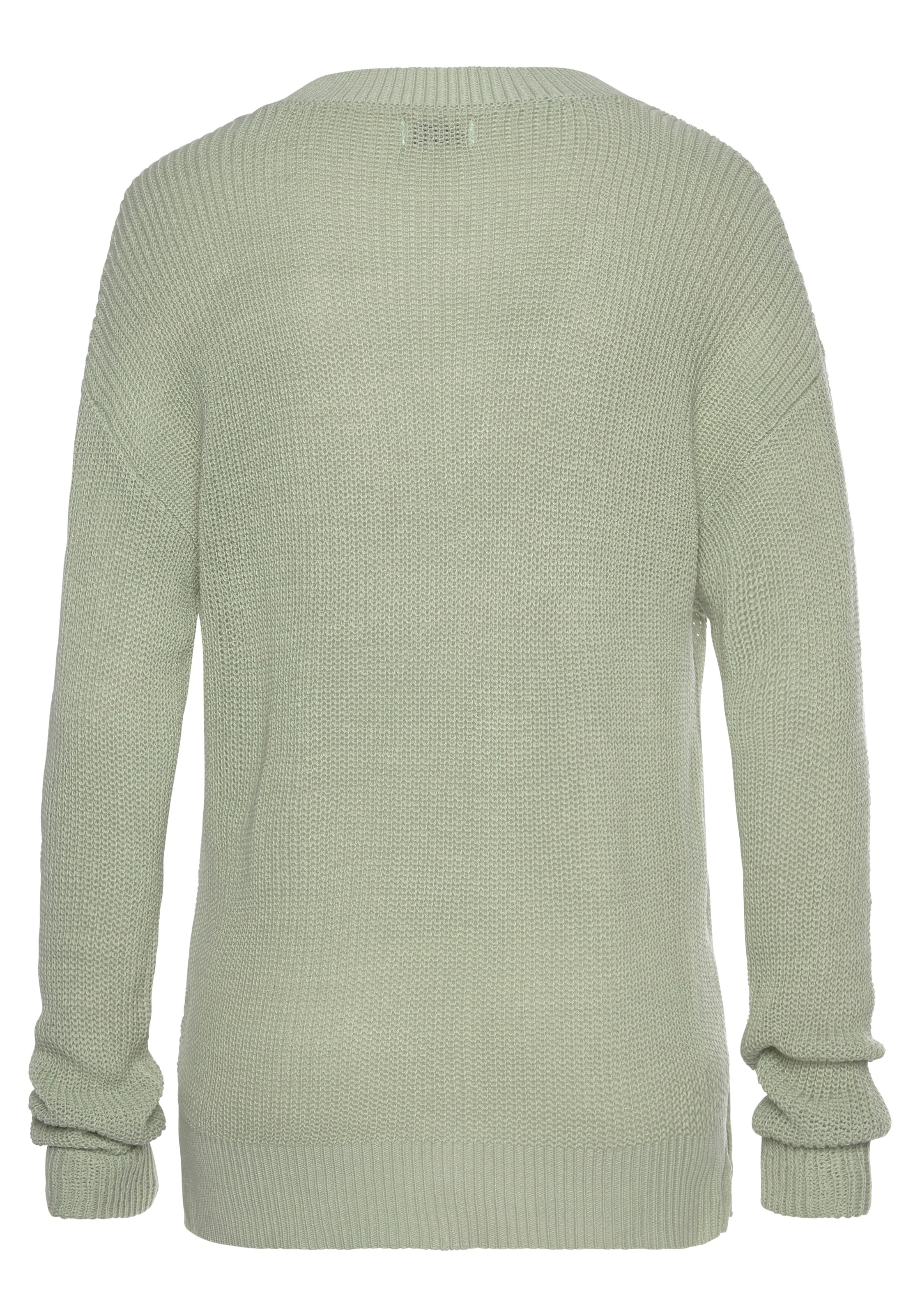 LASCANA V-Ausschnitt-Pullover , aus weichem Strick, bequemer Damenpullover