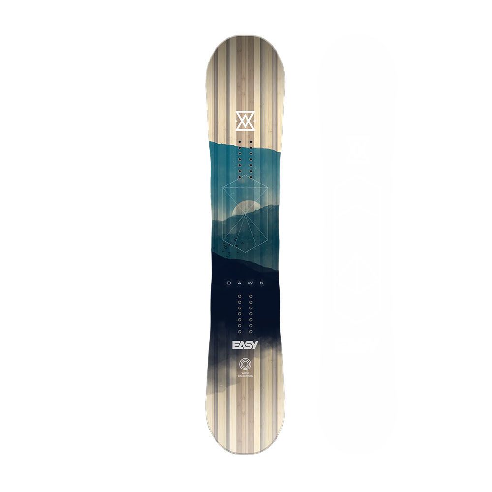 Easy Snowboard DAWN - Snowboard all mountain Homme indigo/bois