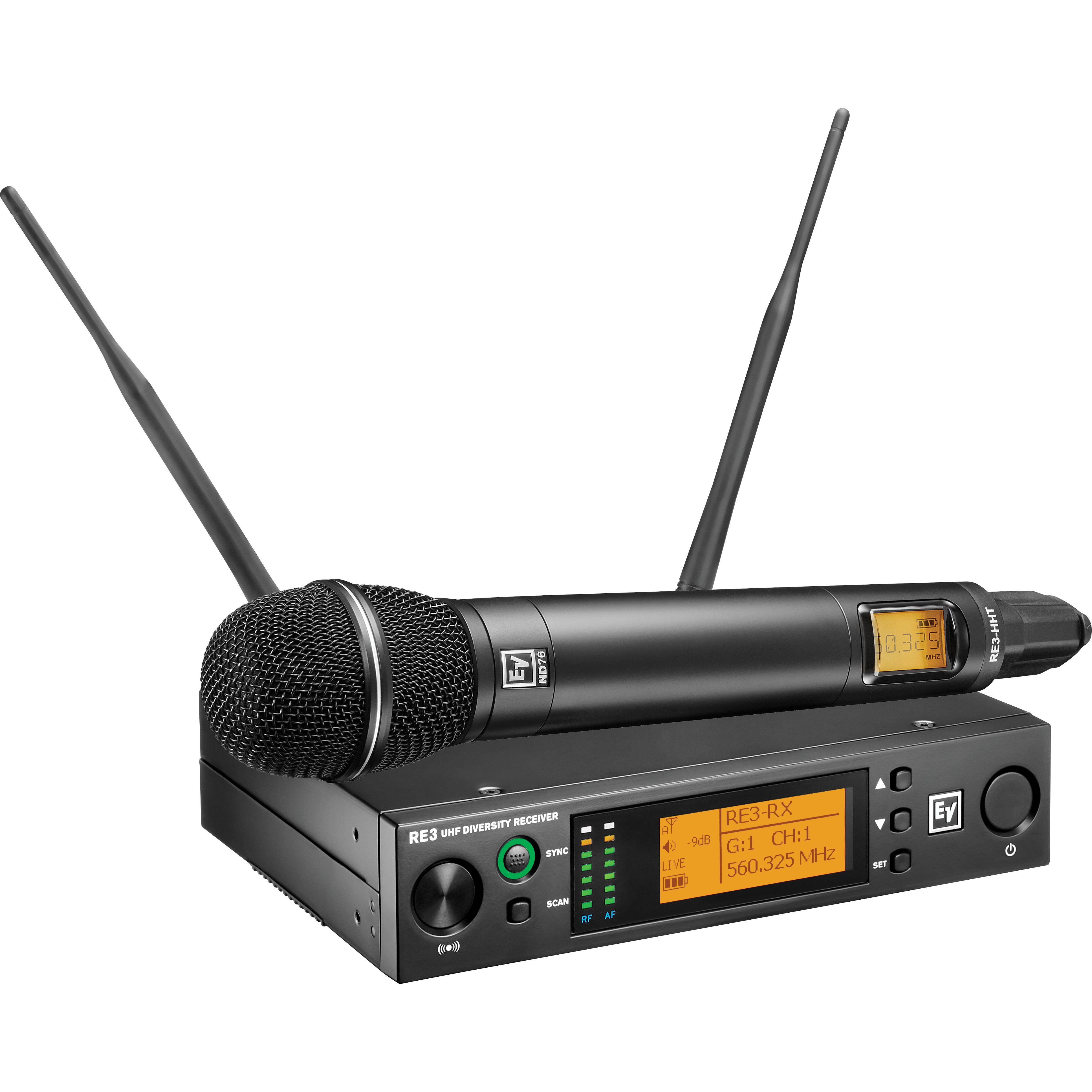 Electro-Voice RE3-ND76-8M draadloze handheld microfoon
