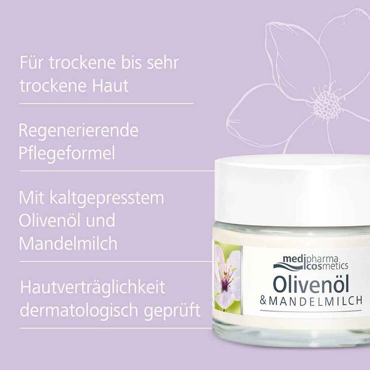 Oliven-Mandelmilch regenerierende Nachtpflege, 50 ml