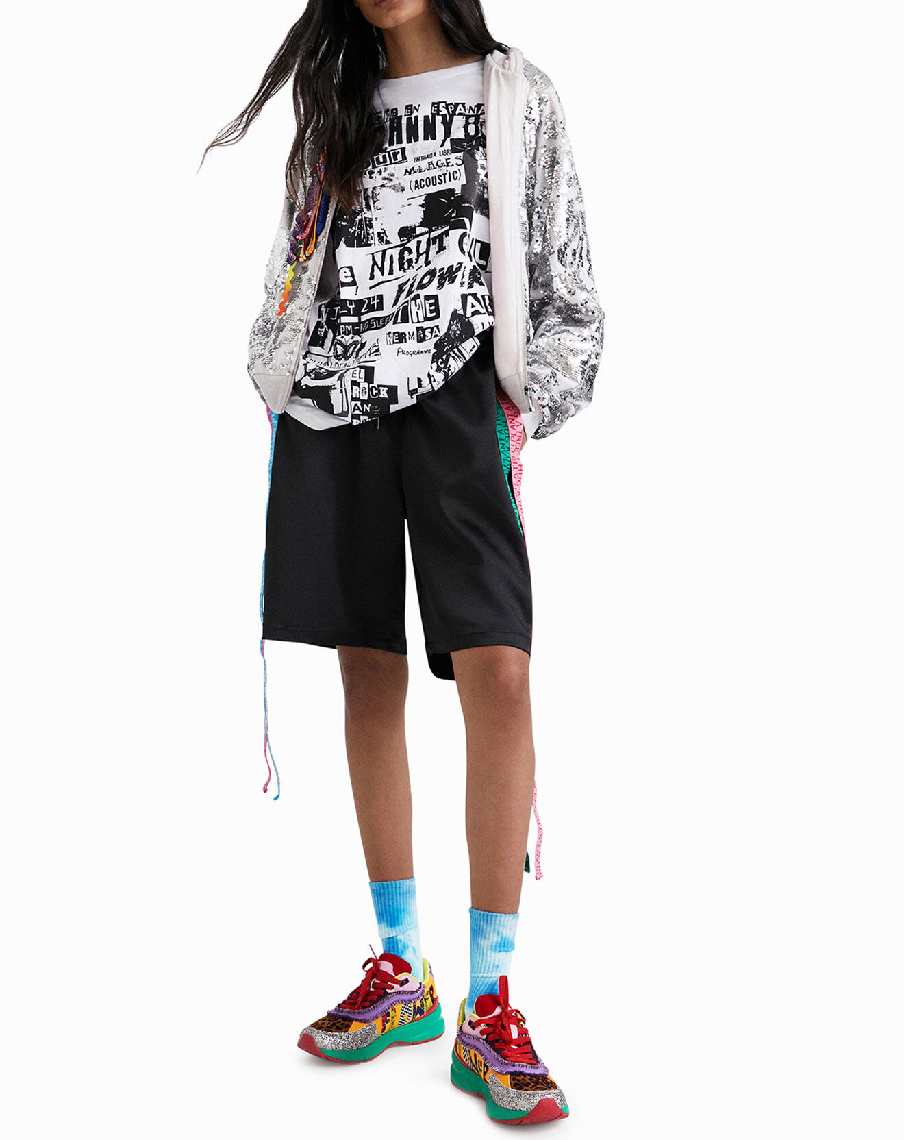Desigual Sweat Naya argenté