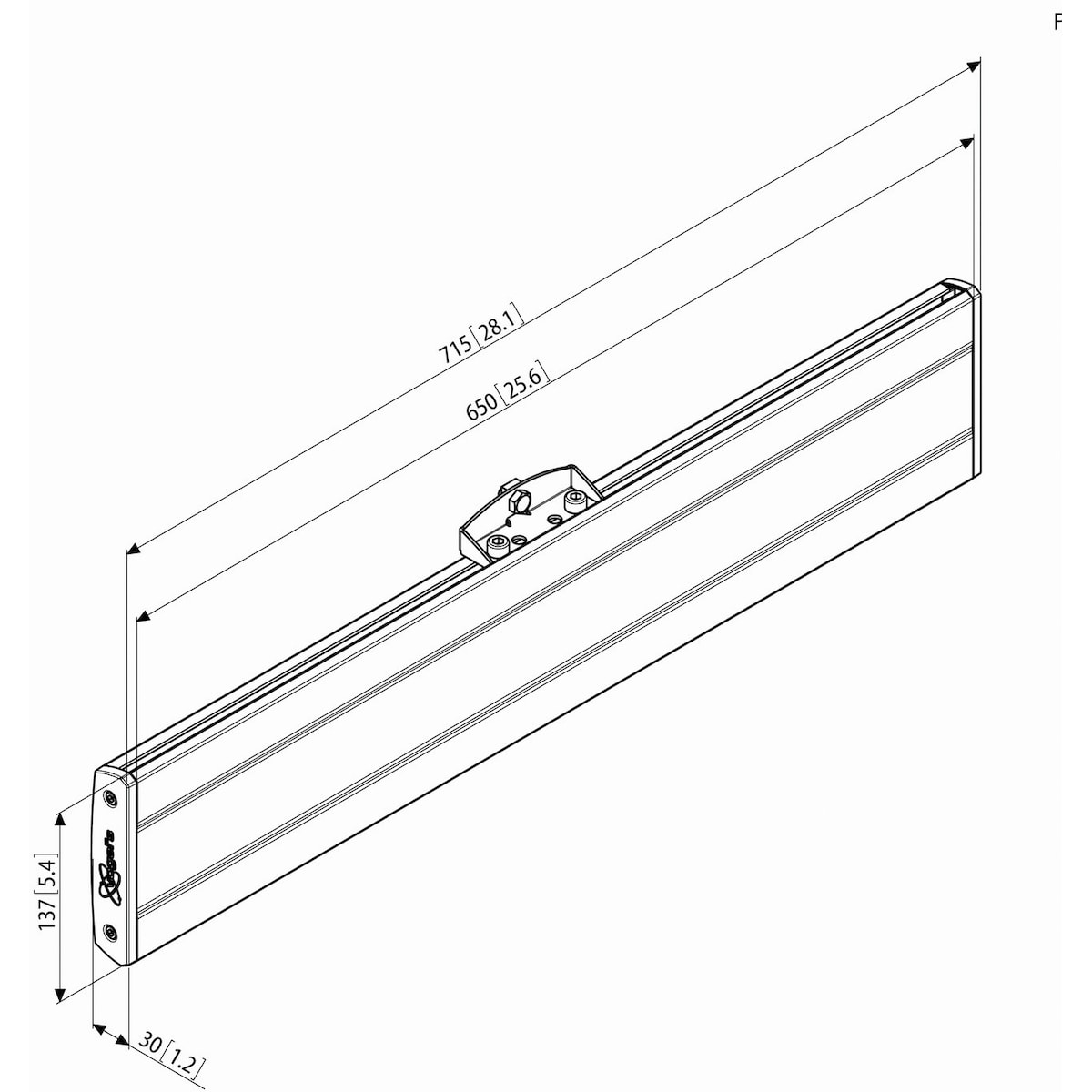 Vogels Pro PFB 3407 interface bar (sølv)