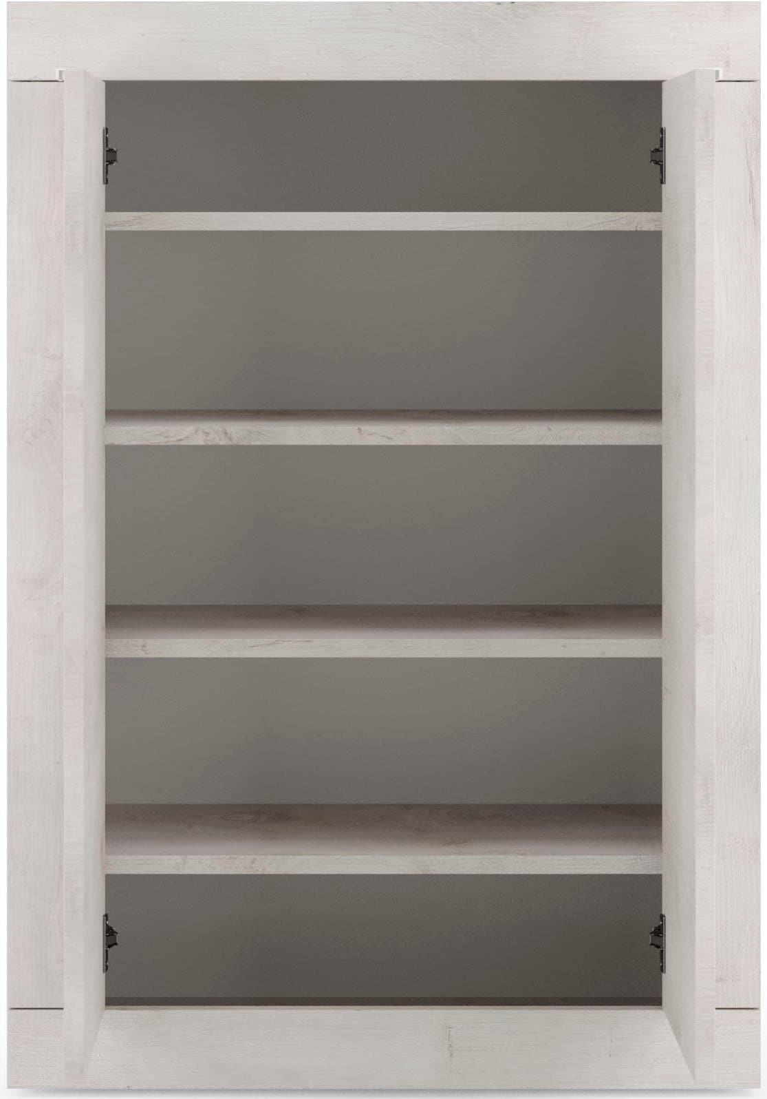 INOSIGN Schuhschrank »Basic Breite 78 cm, Höhe 116 cm, Schuhkommode,« moderne Rahmenoptik, Metallgriffe, 4 Einlegeböden