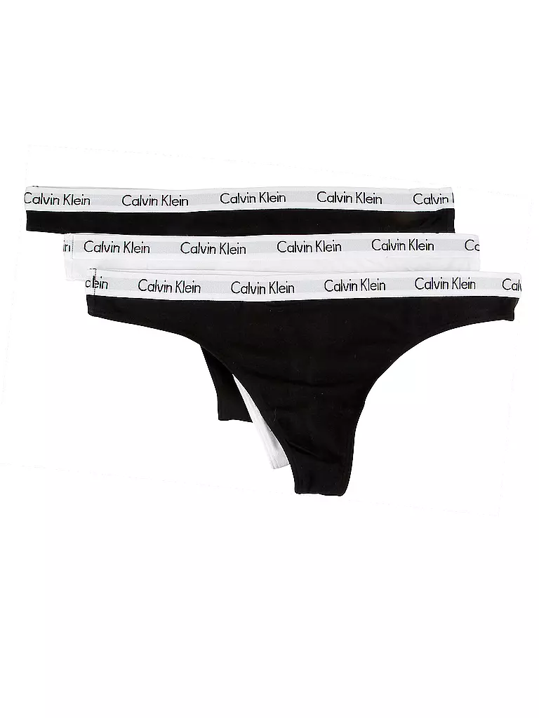 CALVIN KLEIN String 3-er Pkg. schwarz