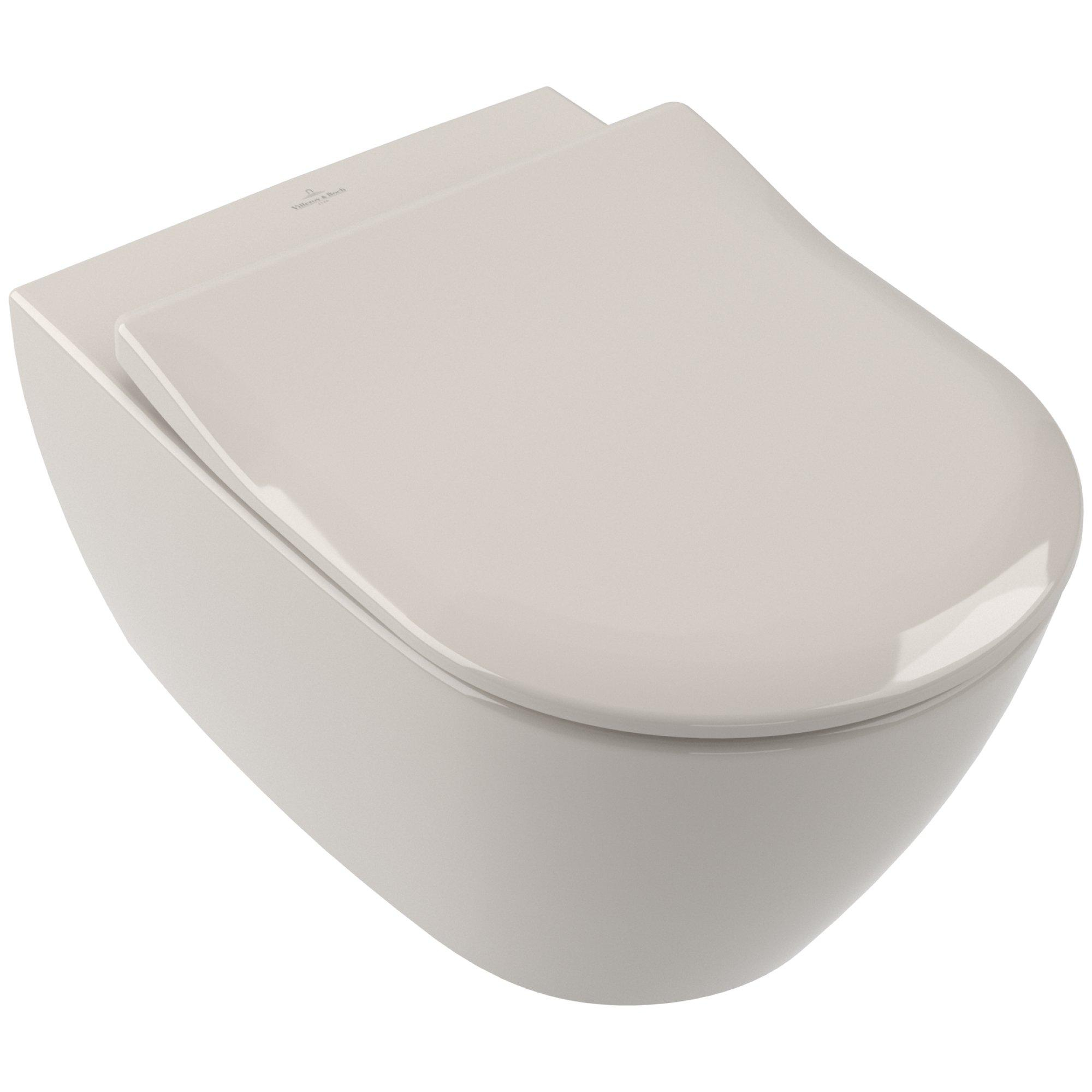 Villeroy & Boch Subway 2.0 slimseat toiletzitting softclose en quick release pergamon