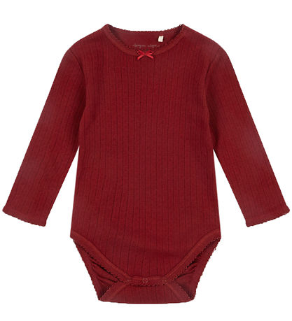 Konges Sløjd Body l/æ - Minnie - Rød Dahlia