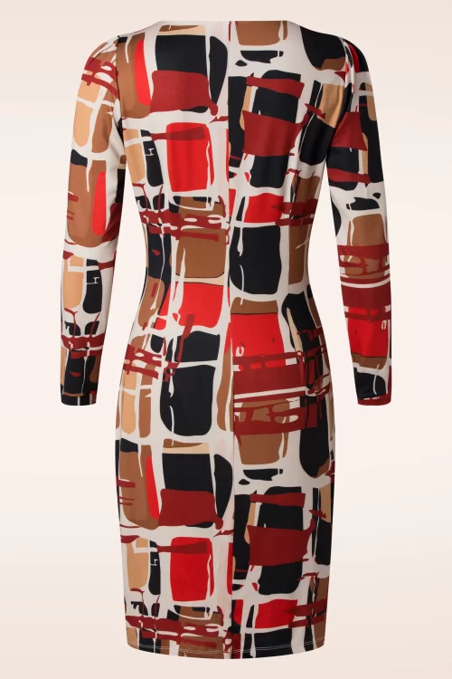 K-Design Vera geknoopt detail jurk in multi