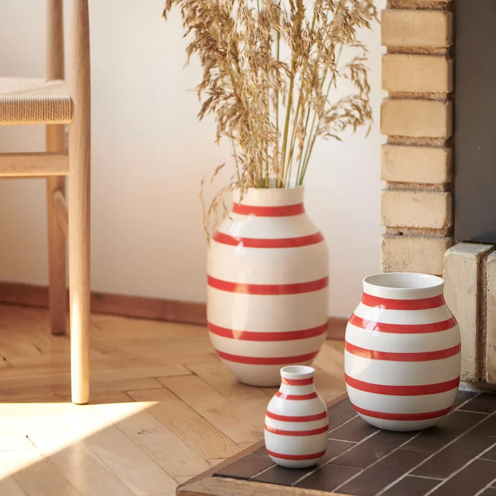 Kähler Design - Omaggio Vase H 31 cm, schwarz