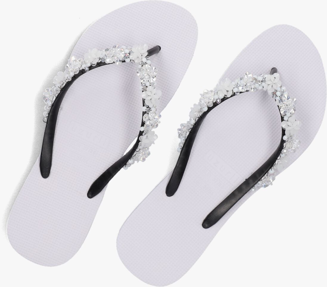 UZURII witte uzurii teenslippers precious bloom white