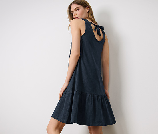Jerseykleid mit Volant
