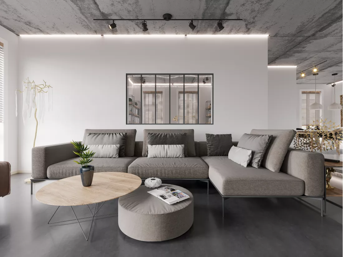 Verrière atelier en aluminium thermolaqué - 180x105 cm - Noir - BAYVIEW