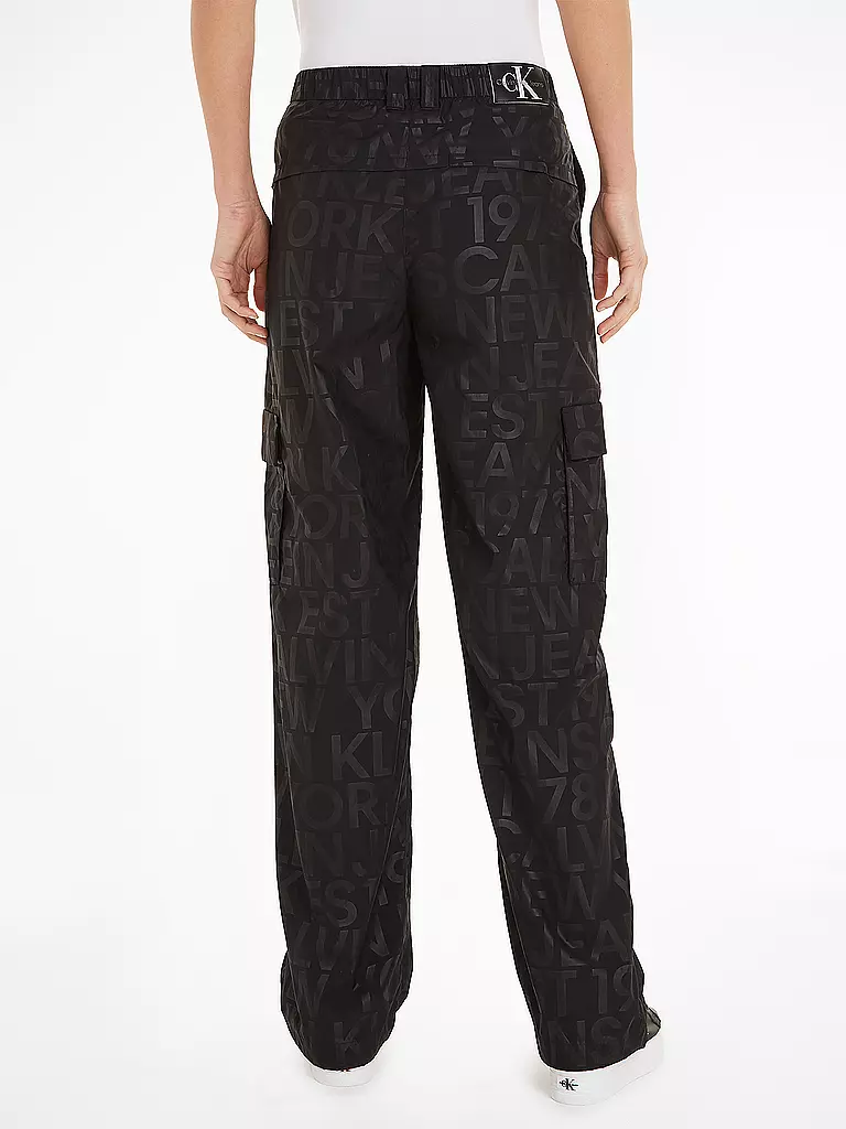 CALVIN KLEIN JEANS Cargohose schwarz