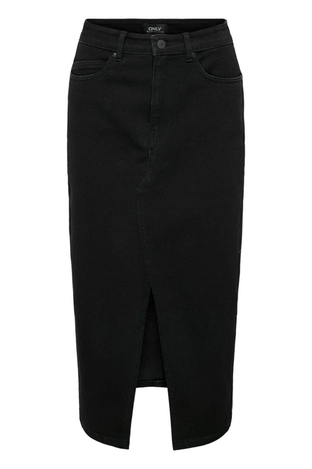 Only Onlsiri Front Slit Skirt Gua 4507661 black denim