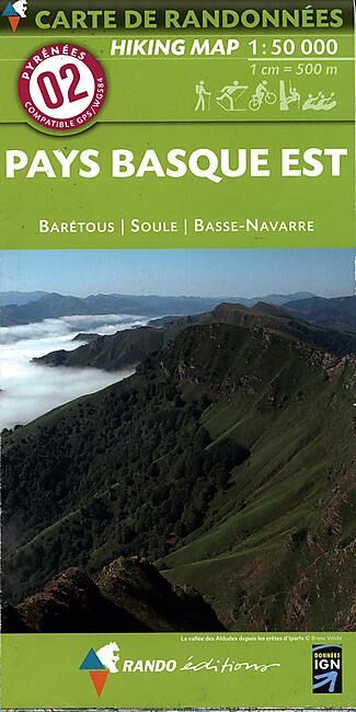 RANDO EDITIONS - 02 PAYS BASQUE EST 1 50 000