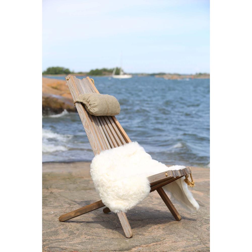 Chilienne en bois ecochair avec coussin offert (lot de 2) mélèze