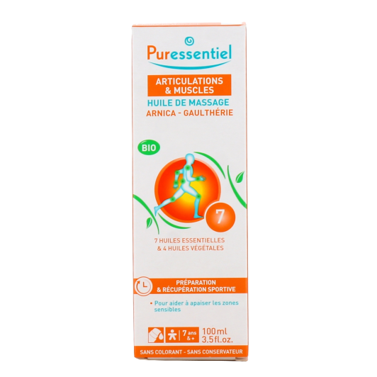 Huile de massage Bio Puressentiel Effort Musculaire