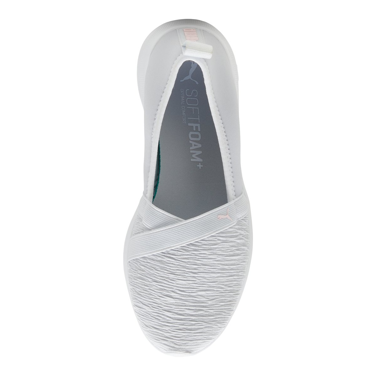 PUMA-Adelina-Baskets - Talon plat - Gris Clair