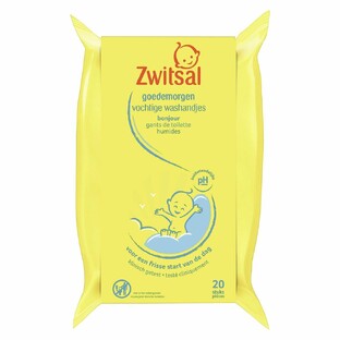 Zwitsal Goedemorgen Vochtige Washandjes 20ST
