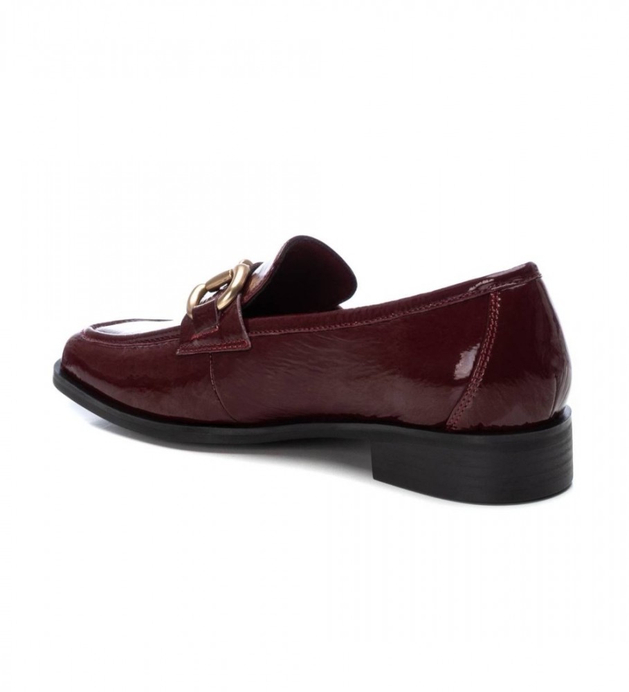 Mocassins de couro Carmela 161149 Borgonha