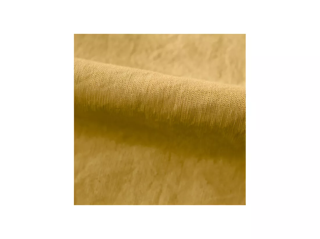 Lot De 2 Taies D’oreiller Pur Coton Teint Lavé 63 Fils/cm² Vent Du Sud - Curry - 65 X 65 Cm