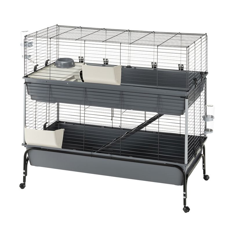 Cage Vital 120 à 2 niveaux pour lapin