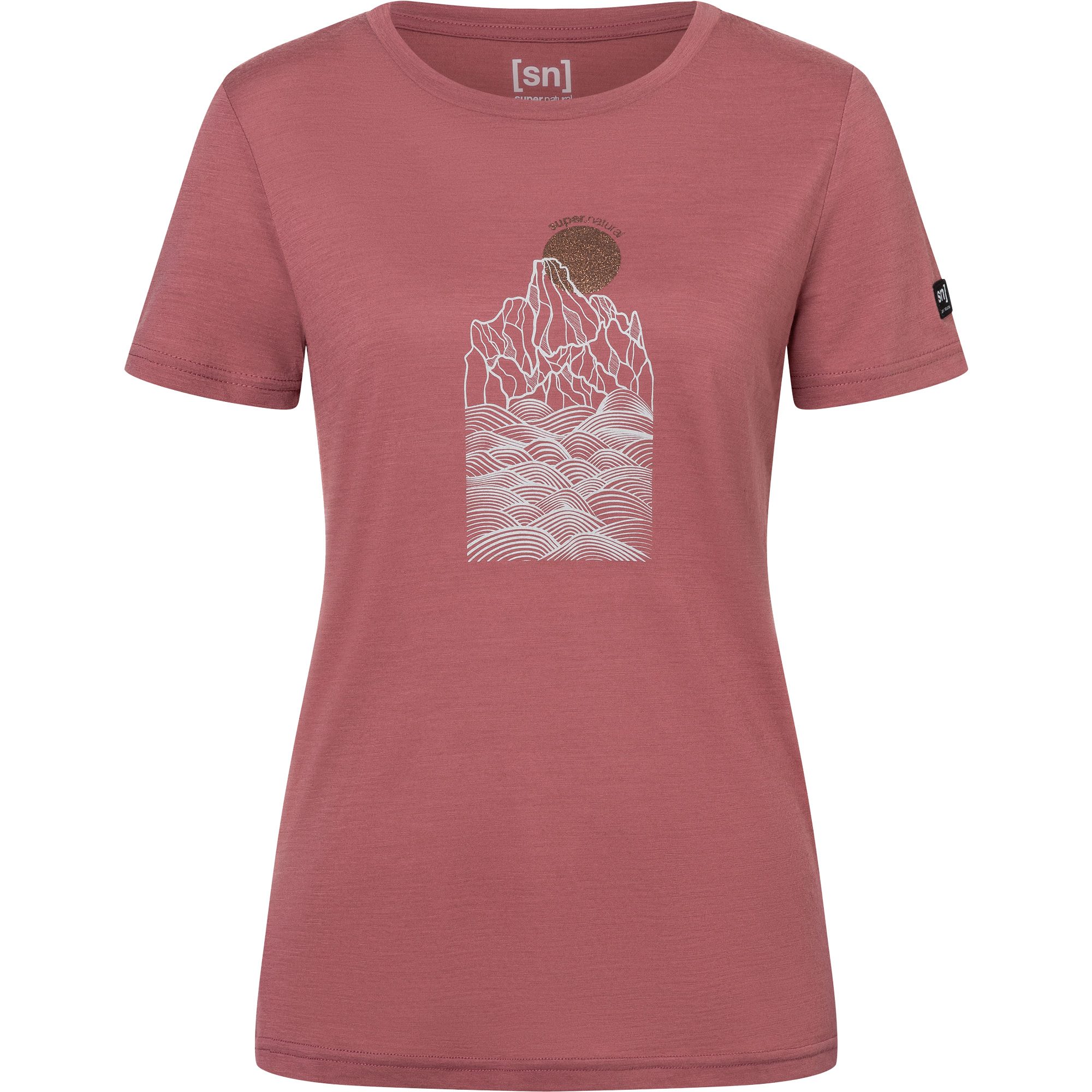 super.natural Preikestolen Cliffs T-Shirt Damen roan rouge