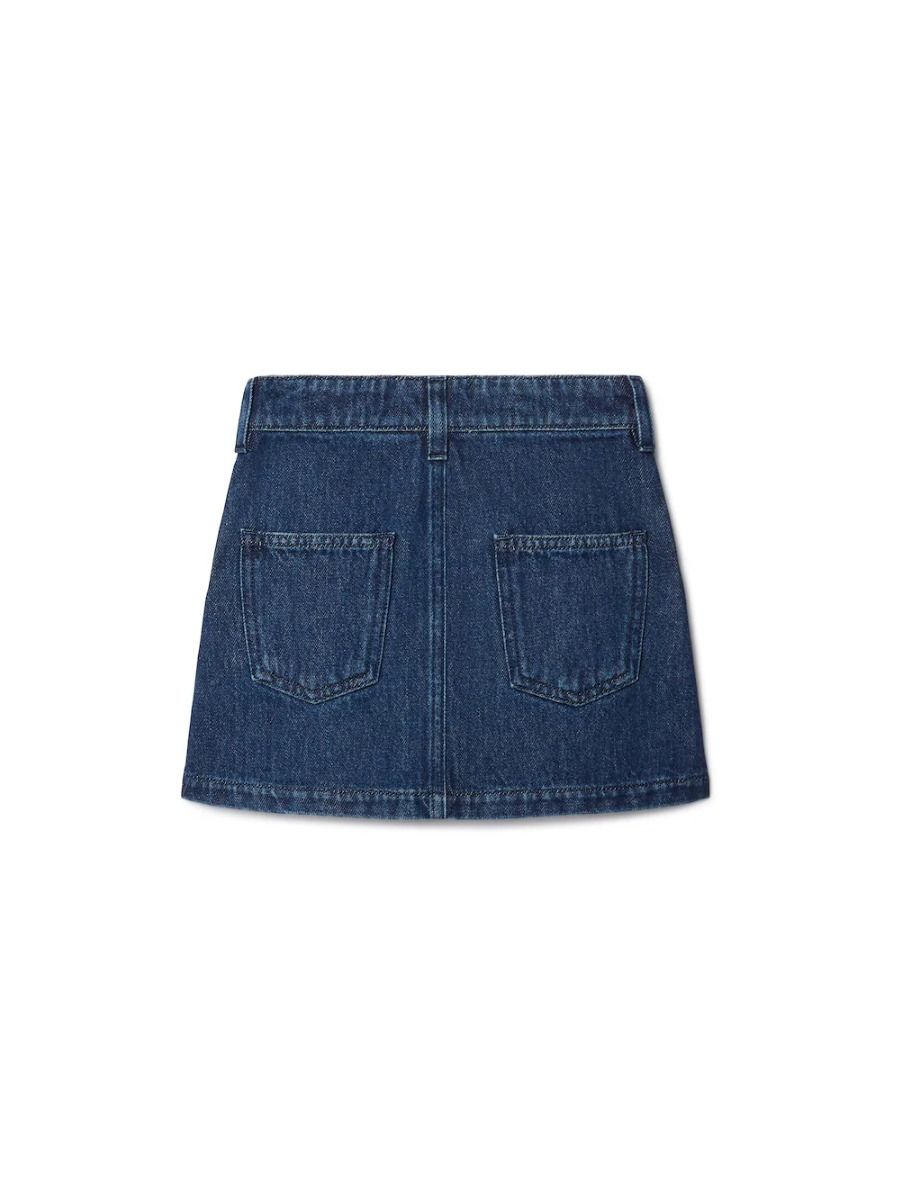 Off-White Bookish Denim Glitter Skirt