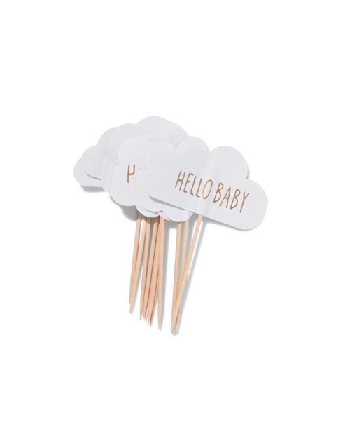 15 piques à cocktail hello baby