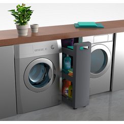 Desserte mobile MOBILO, 3 tablettes, PP