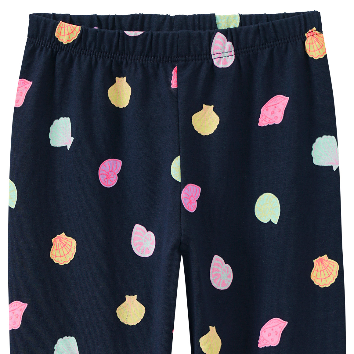 Topolino Mädchen Capri-Leggings mit Allover-Print gelb / dunkelblau