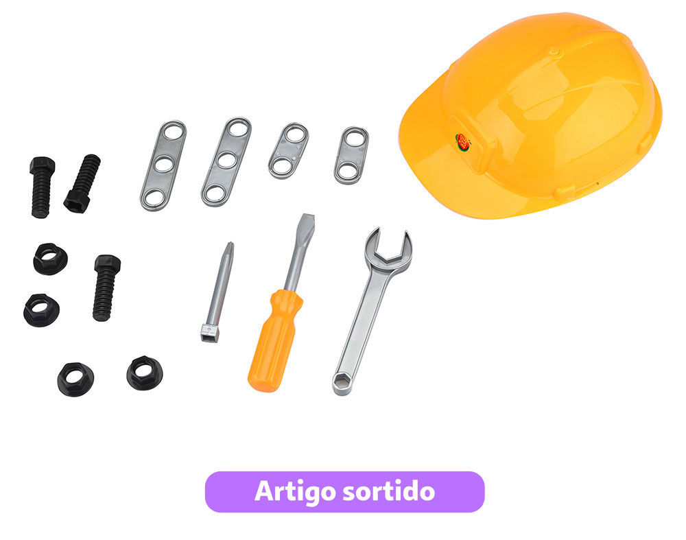 SET CAPACETE   17 FERRAMENTAS ONE TWO FUN