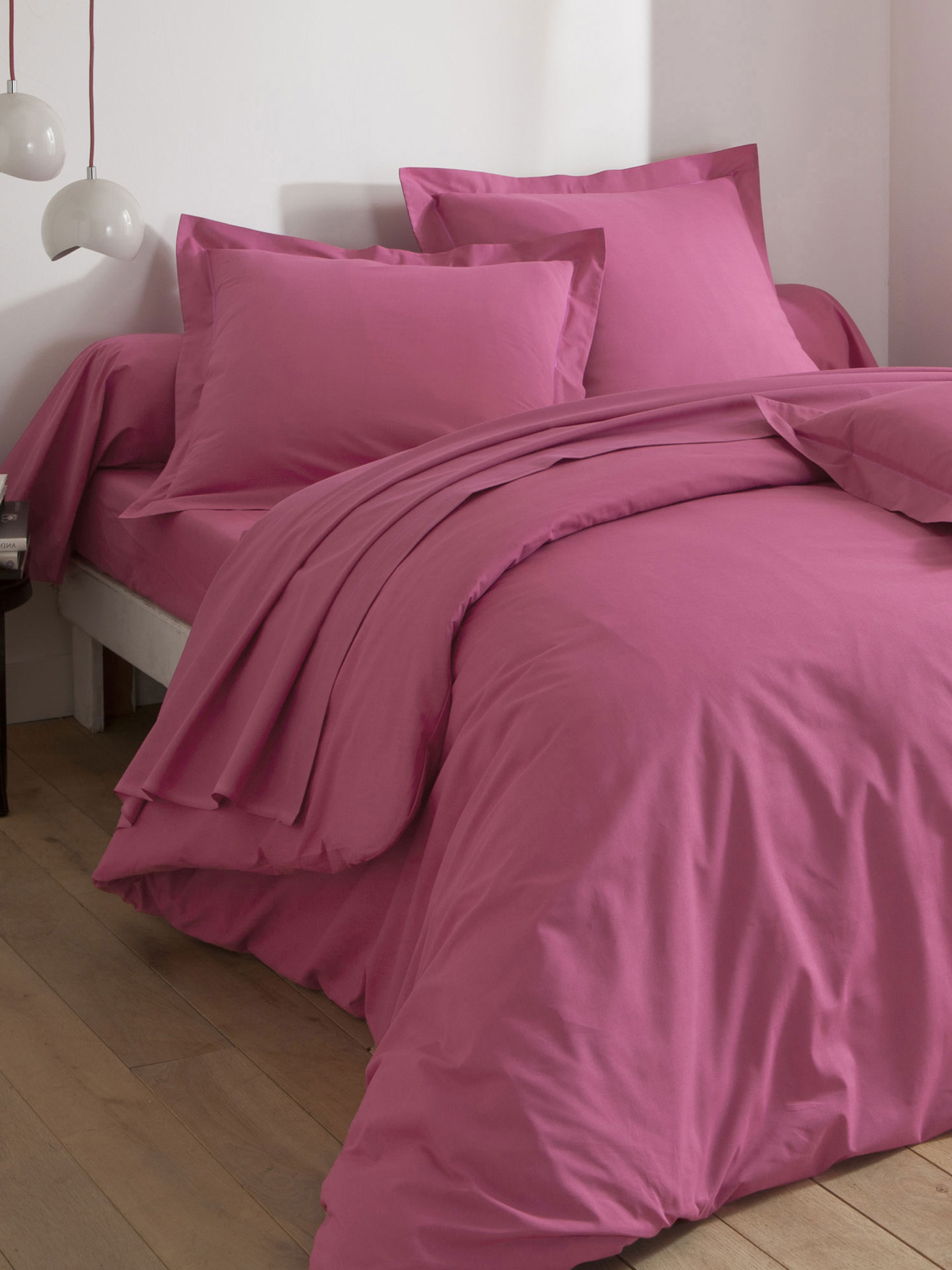 Drap en polycoton uni