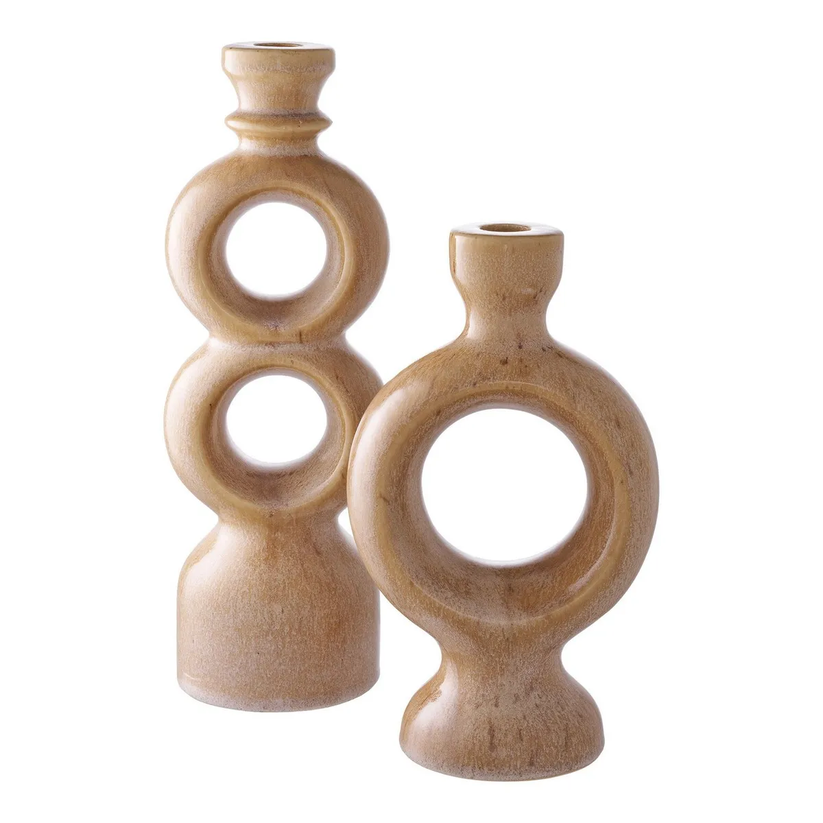 Bougeoir Epikasa Lucy - Marron Céramique