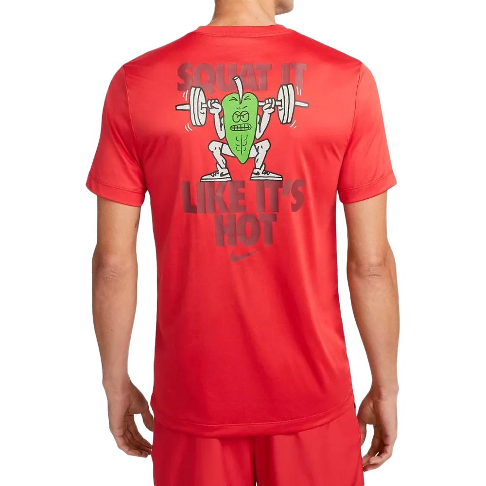 Nike T-shirt de Sport Rouge Homme Nike Humor