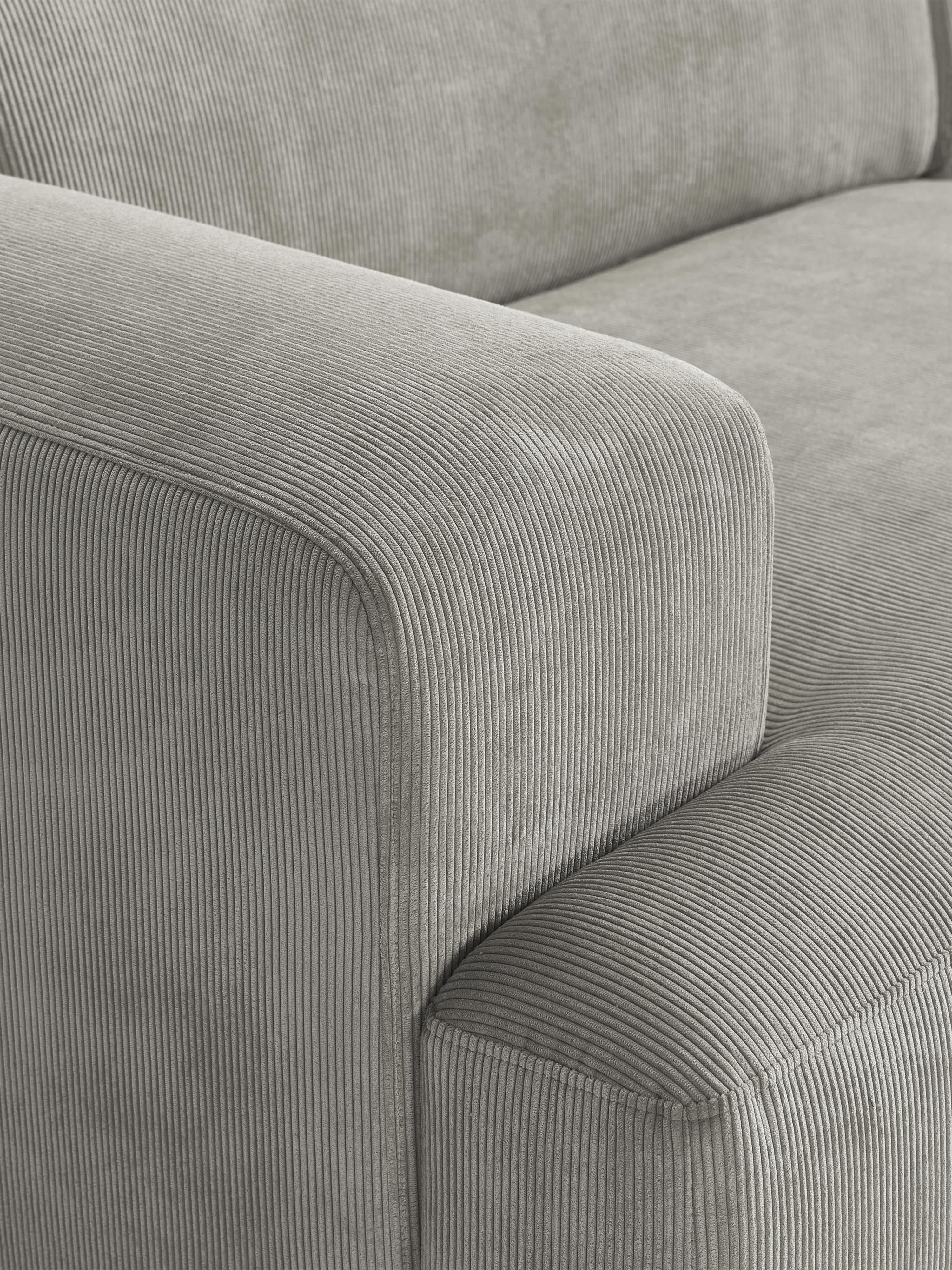 Corduroy hoekbank Melva (4-zits)