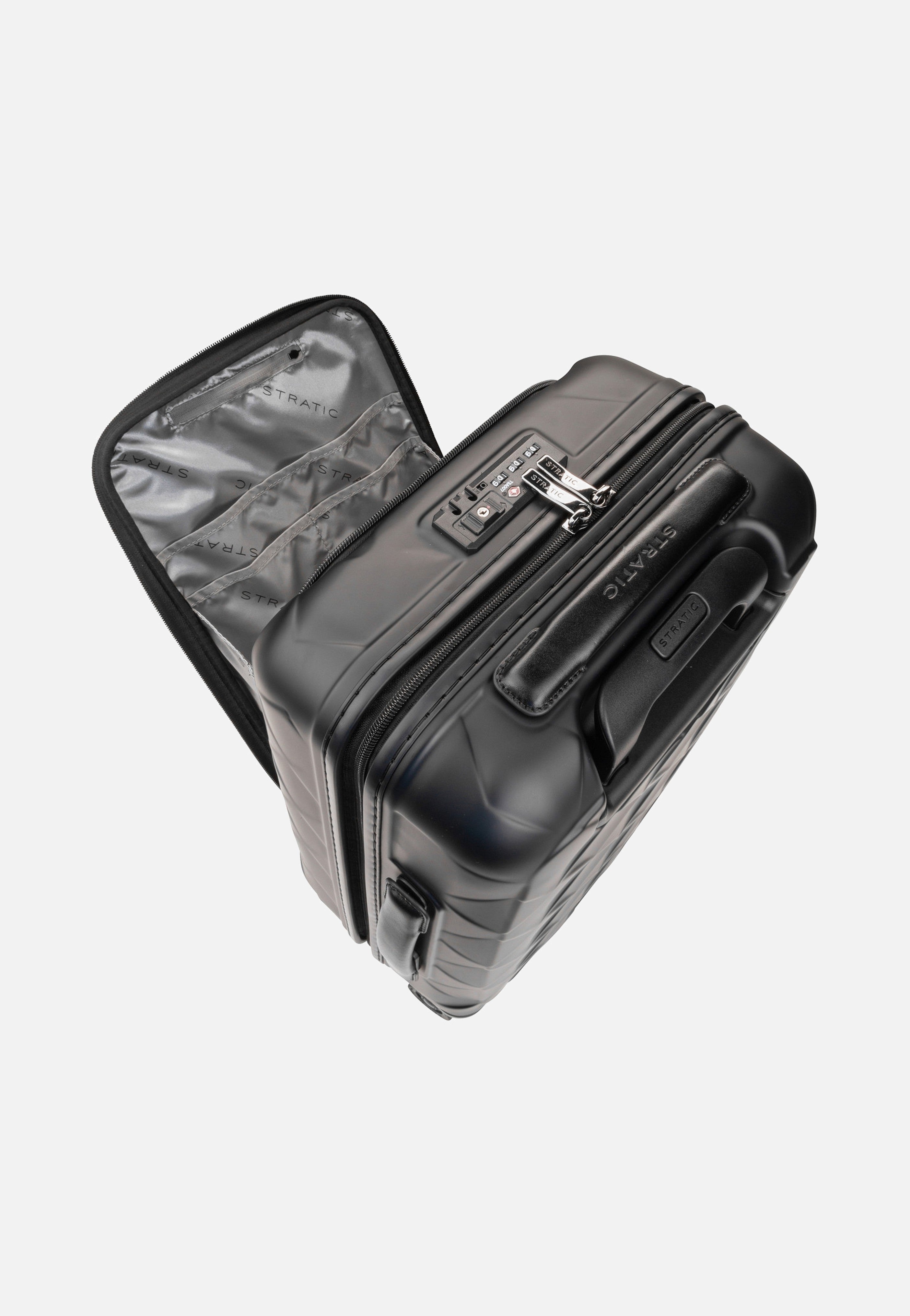 Leather & More Trolley S Front Pocket Matt Black - Koffer