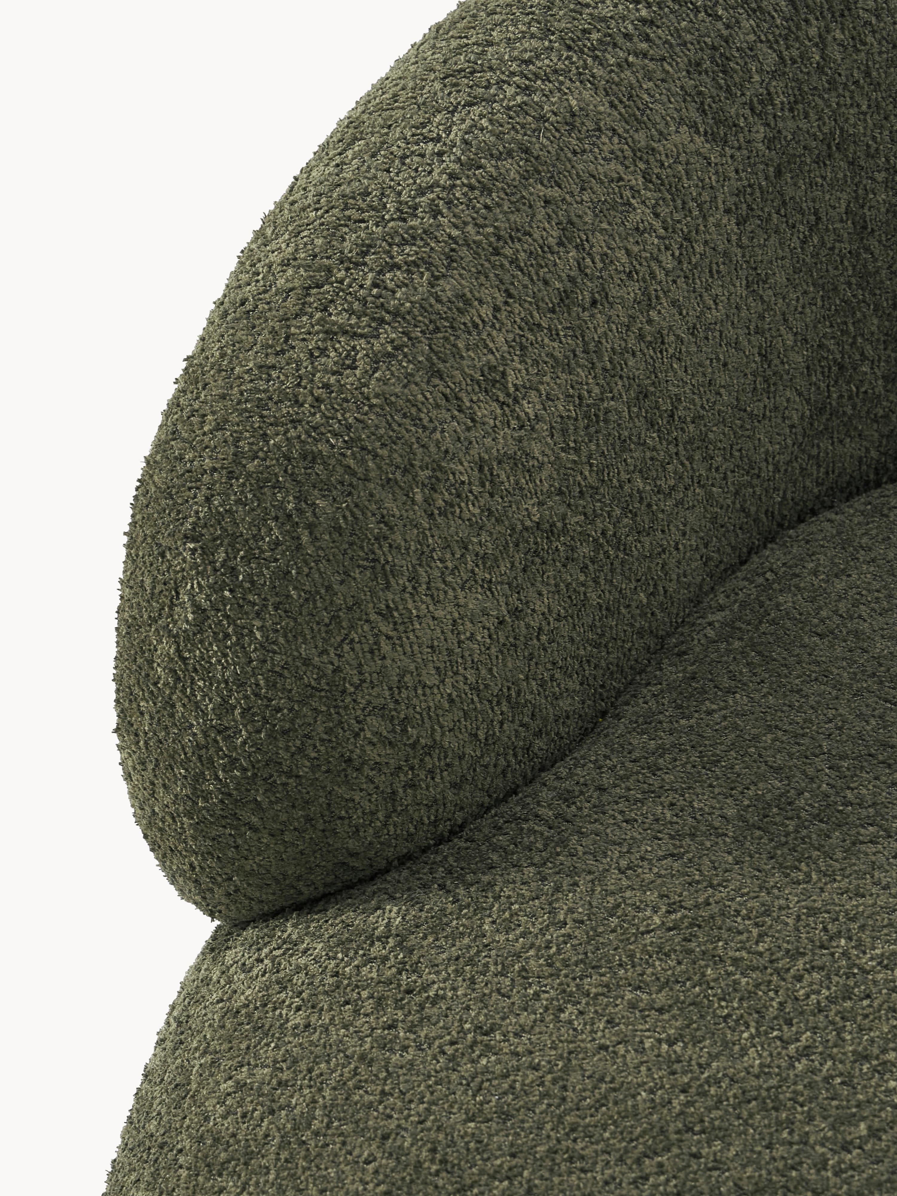 Loungefauteuil Alba uit teddy bouclé