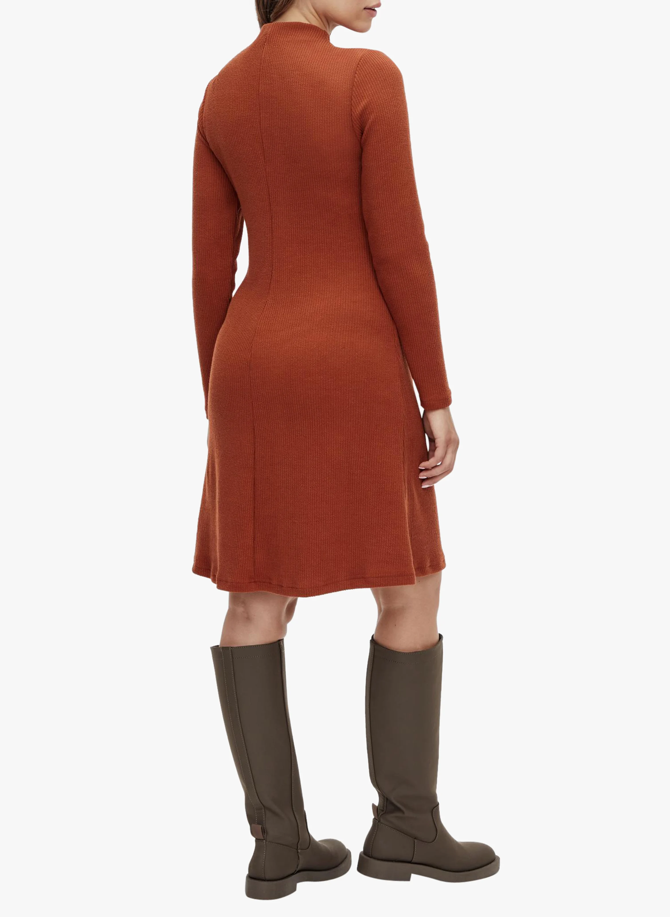 Robe de grossesse courte 2 en 1 | Marron