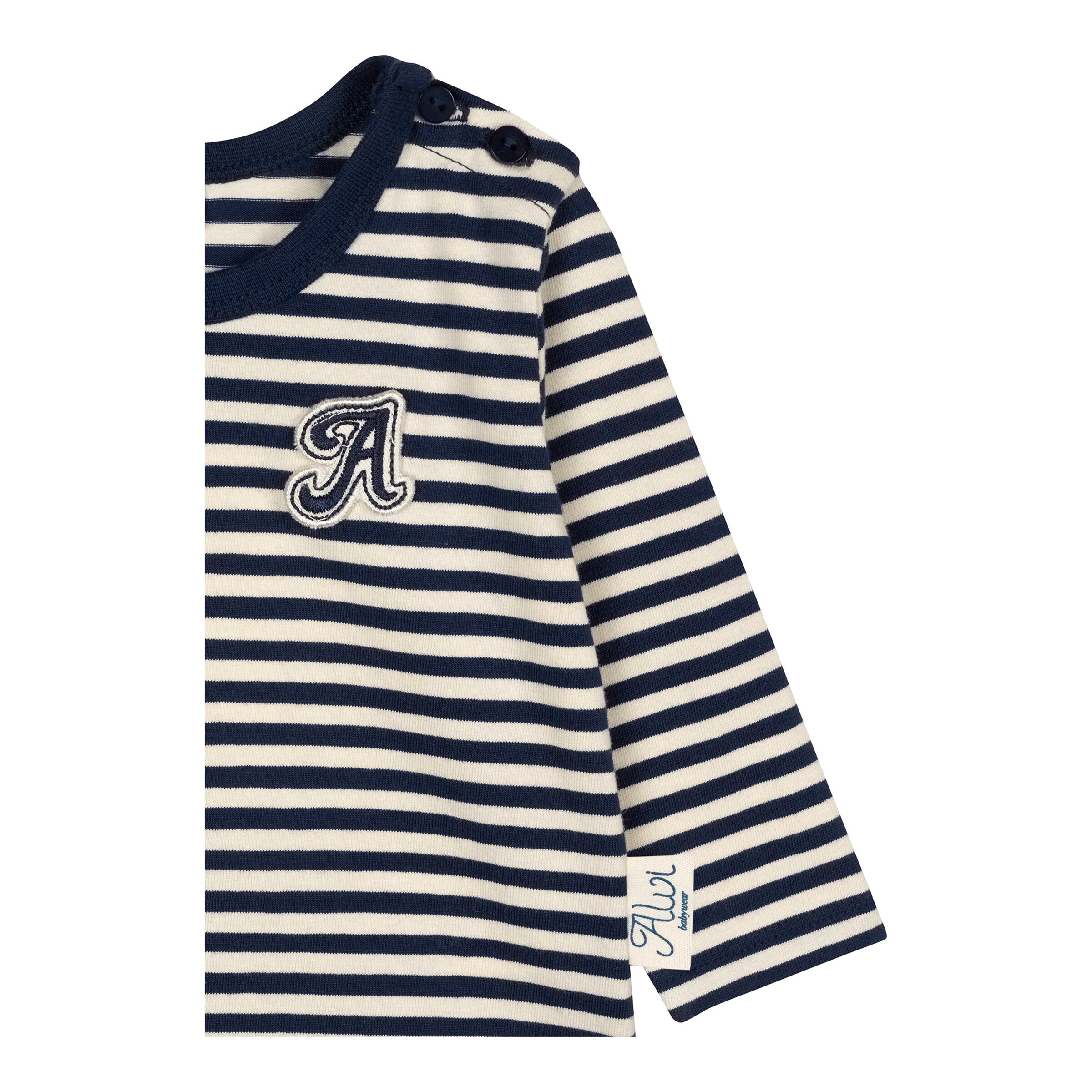 Alvi Shirt langarm Ringel marine/natur