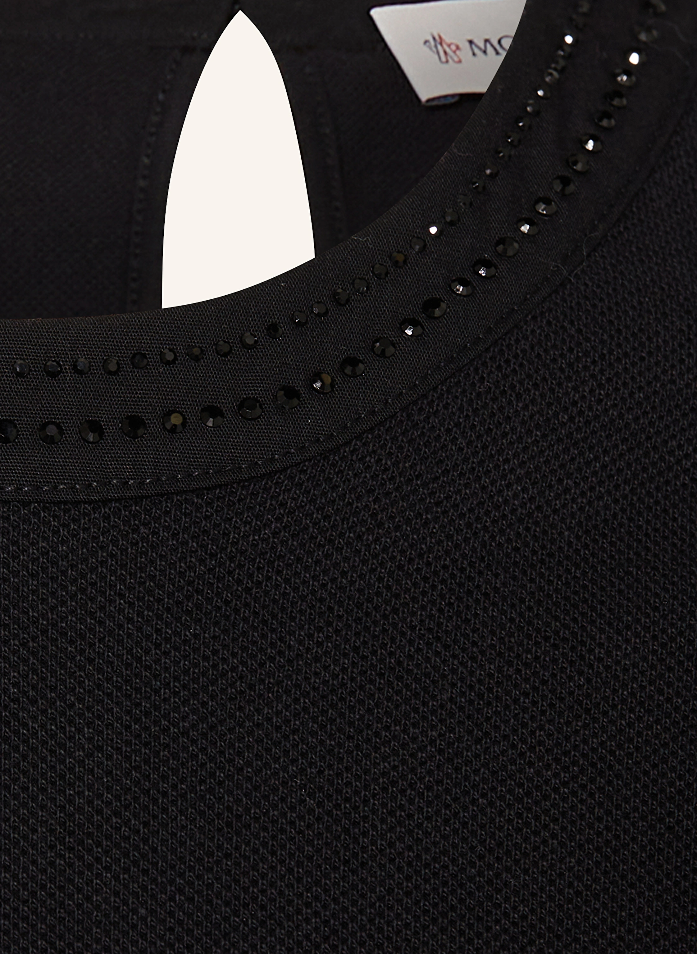 MONCLER enfant Kleid mit Strasssteinen