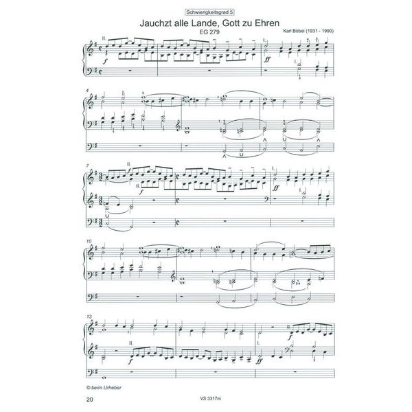 Strube Verlag Orgel spielen mit Hand und Fuß