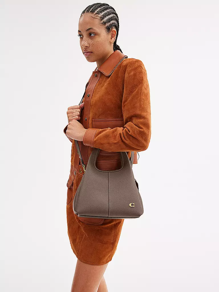 COACH Ledertasche - Umhängetasche LANA23 grau