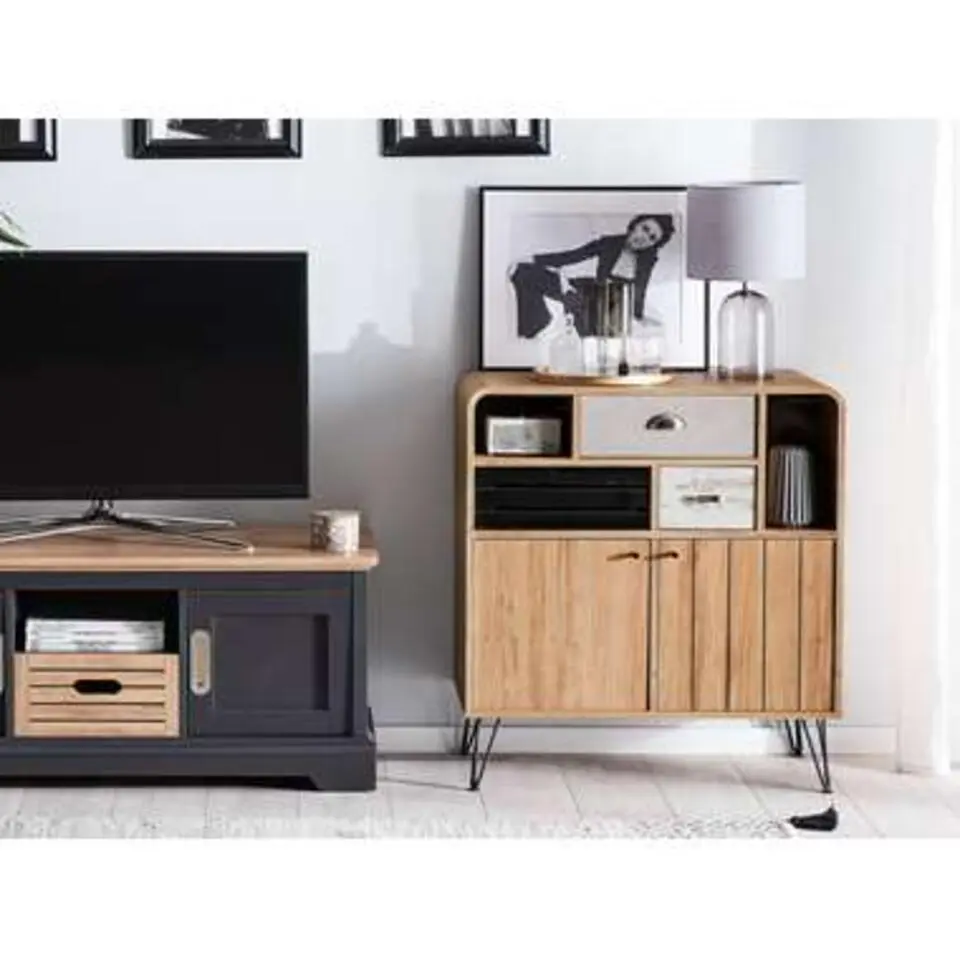KYLE - Sideboard - Lichte houtkleur - Vezelplaat