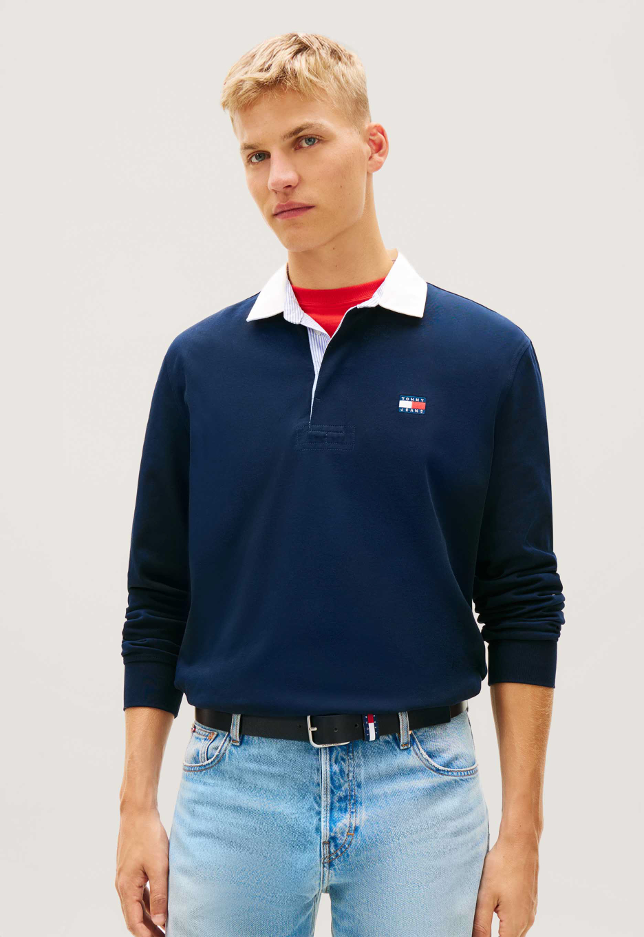 Tommy Jeans Relaxed Fit Rugbyshirt