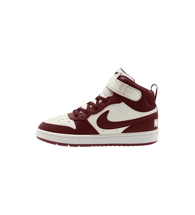 Nike Court Borough Mid 2 CD7783 SOFT-PEARL-DARK-TEAM-RED