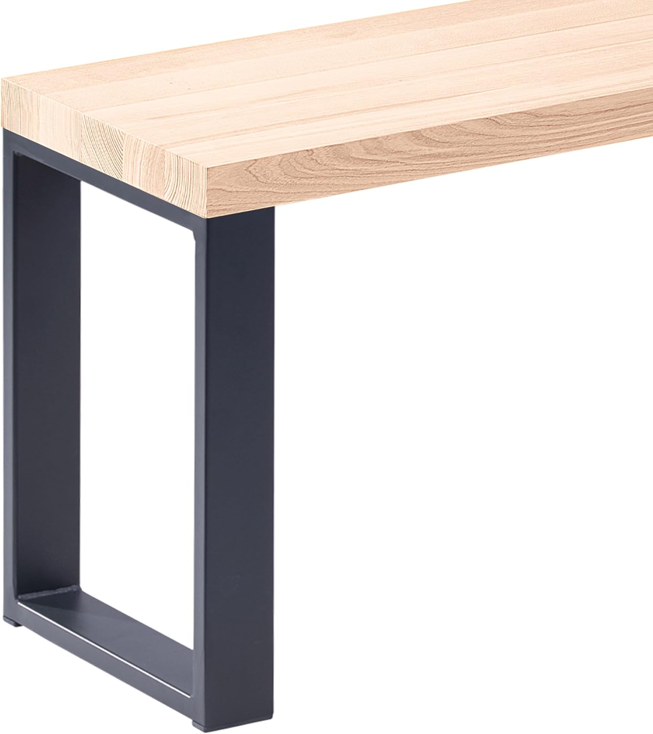 LAMO Manufaktur Sitzbank Esszimmer Holzbank 30x60x47 cm, Möbelfüße Simple Anthrazit/Roh, LSB-01-A-001-60-7016S