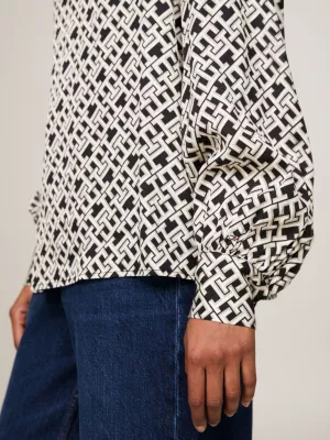 Blusa TH Monogram Relaxed Fit