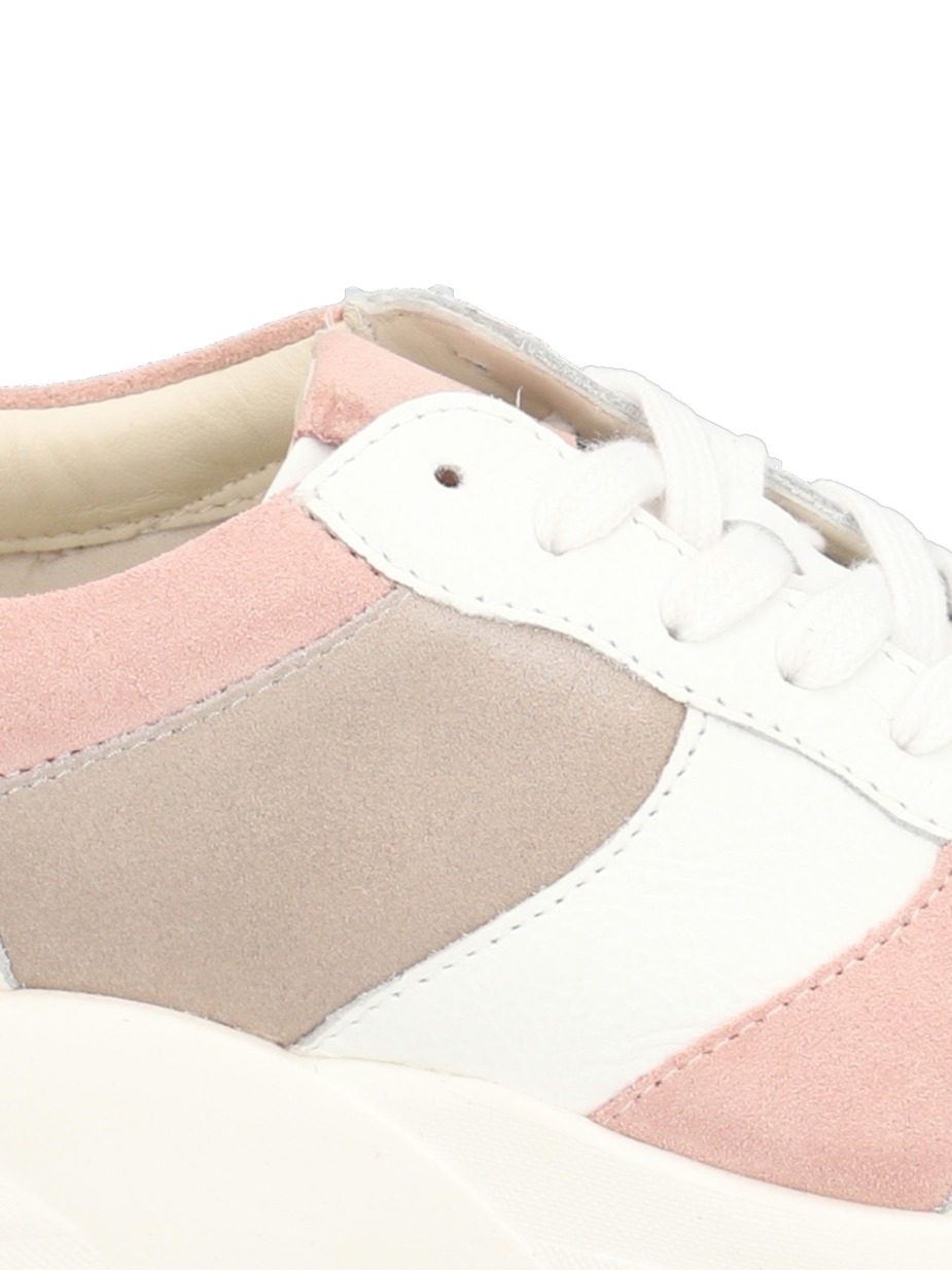 Lederkombination Sneaker