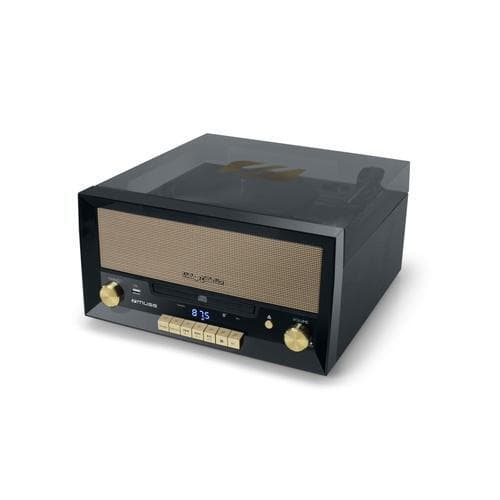 MT-110 B Pladespiller Micro-system FM BT CD USB Retro